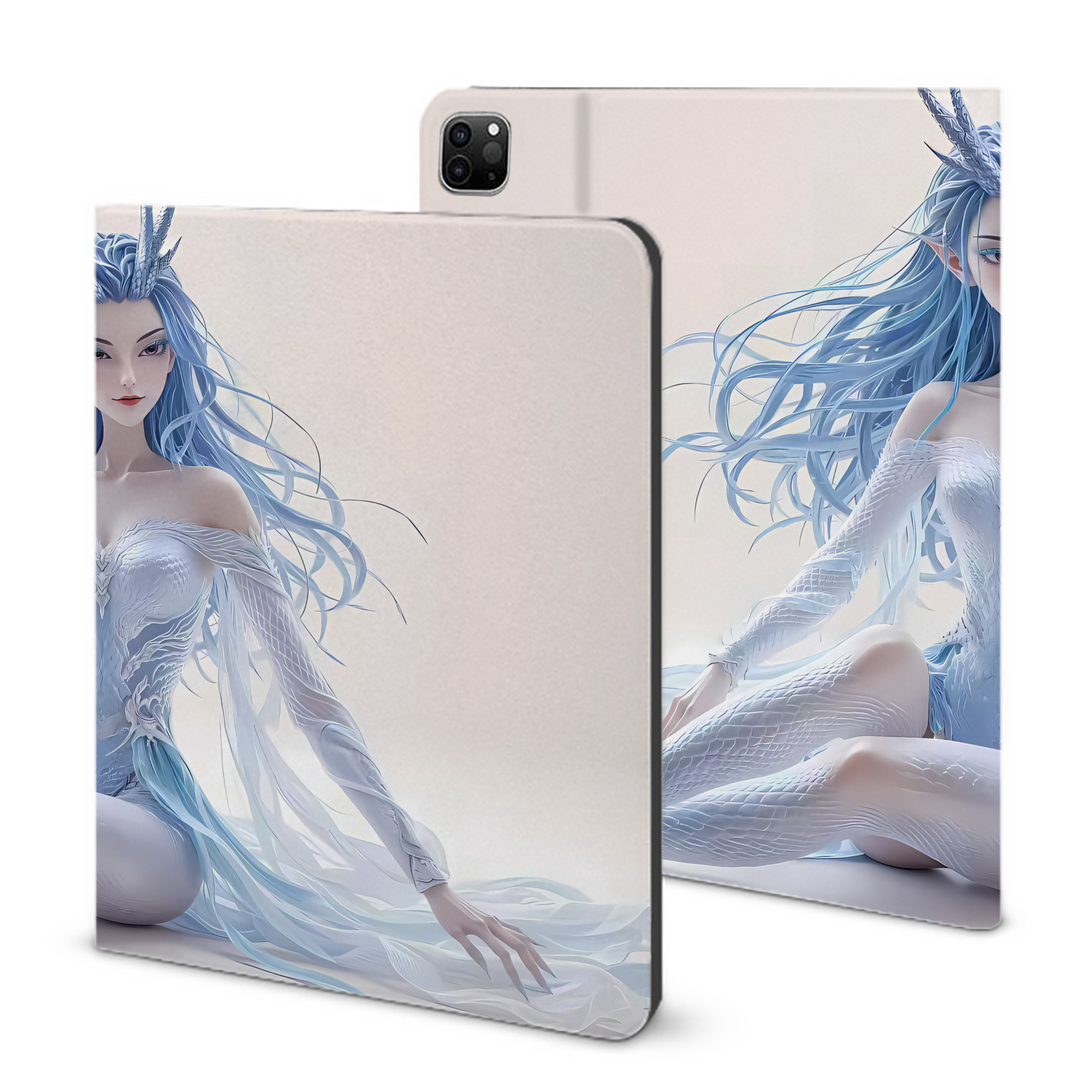 （画像用） Ne Zha 2 ナタ 魔童の大暴れ IPad ケース ブック型 PUレザー TPU 耐衝撃 軽量 薄型 ペン収納なし 全面保護 IPad 各モデル対応